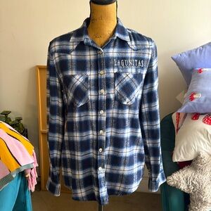 Blue Plaid Lagunitas Flannel